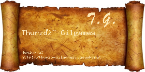 Thurzó Gilgames névjegykártya